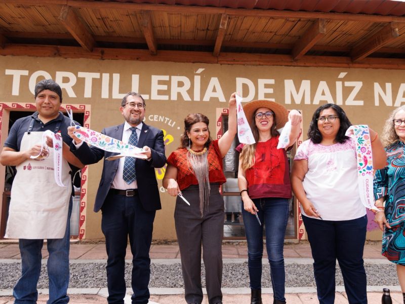“El maíz es nuestra raíz”: Brugada inaugura la primer tortillería comunitaria de maíz nativo