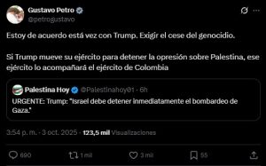 Gustavo Petro sobre Hamás y Trump