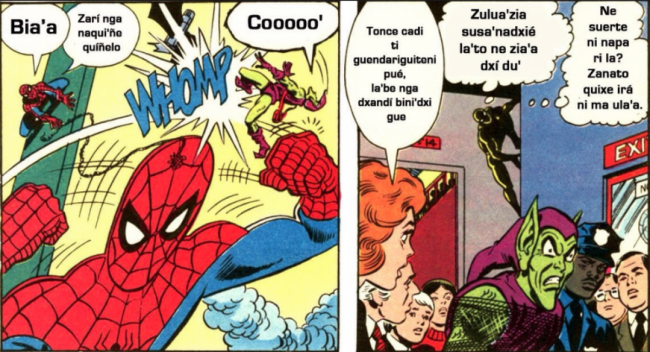Comics lenguas