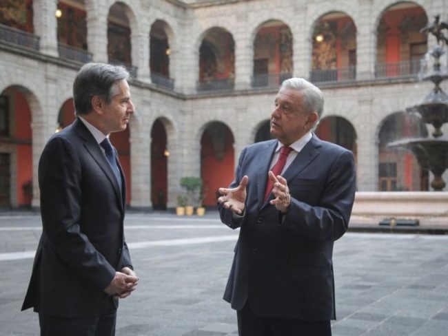 AMLO y Blinken