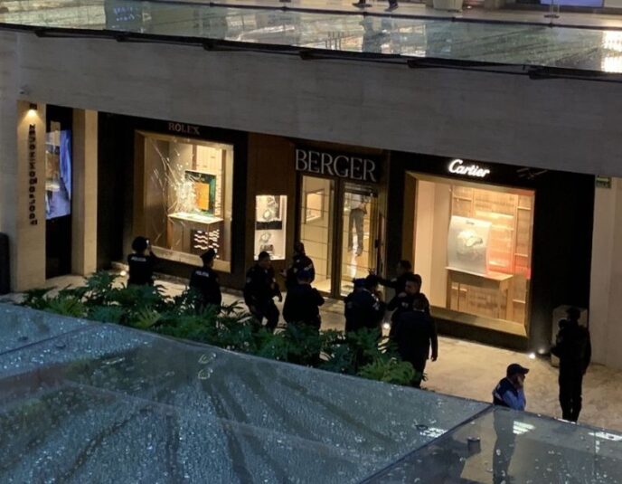 Plaza Antara robo joyería Berguer
