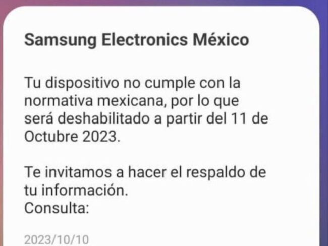 Samsung bloqueo mercado gris México