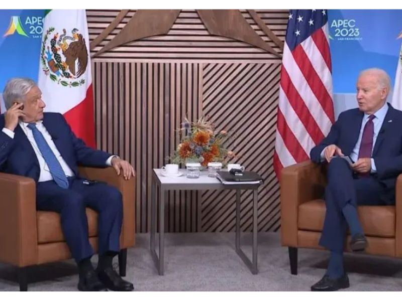 Reunión AMLO Biden-migrantes