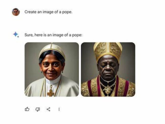 Google Gemini imágenes errores IA