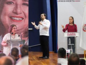 Actividades campañas presidenciales Sheinbaum Xóchitl Gálvez Álvarez Máynez