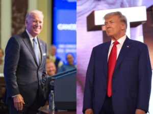 Trump y Biden en supermartes