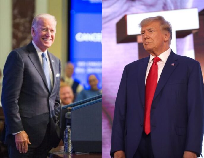 Trump y Biden en supermartes