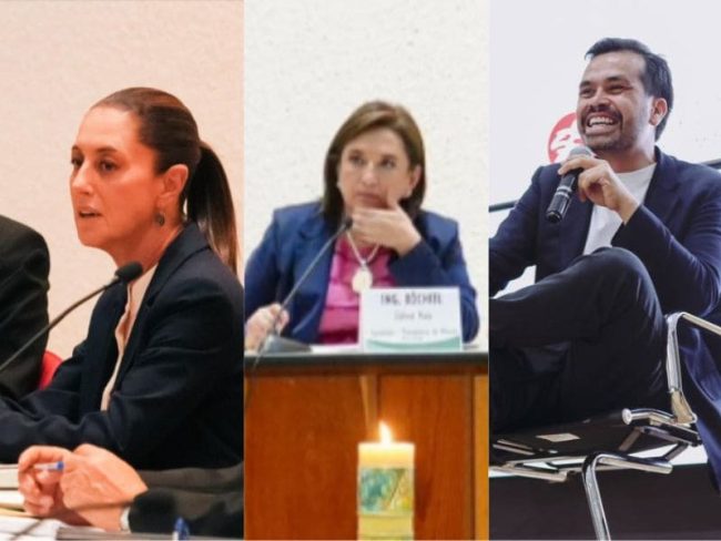 actividades Sheinbaum Gálvez Máynez