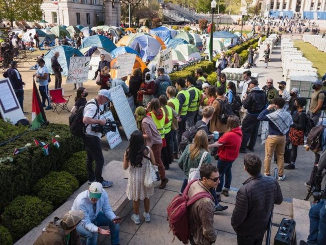 protesta pro Palestina