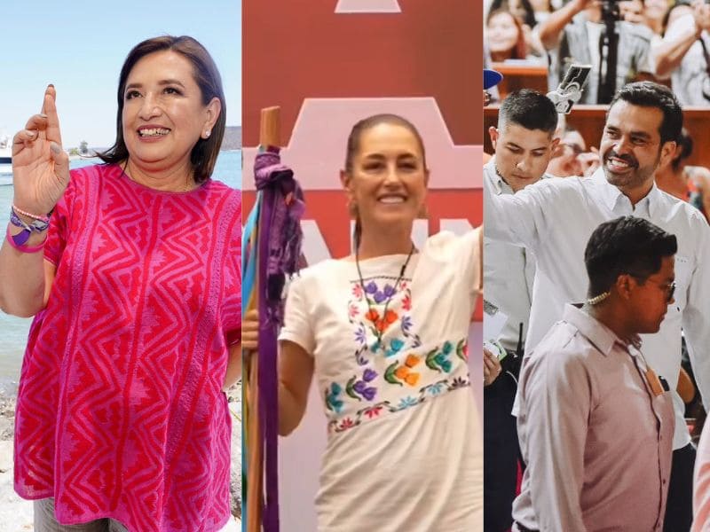 Gálvez Sheinbaum Máynez Gálvez Sheinbaum Máynez