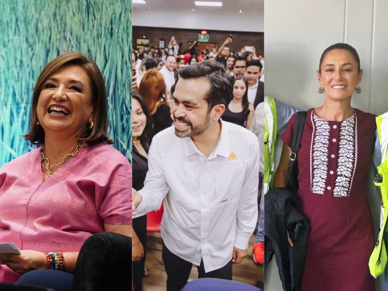 Gálvez, Máynez, Sheinbaum