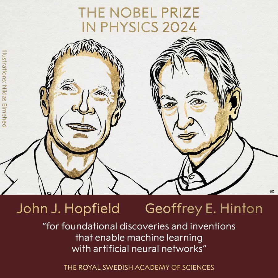 John Hopfield Geoffrey Hinton Premio Nobel de Física IA