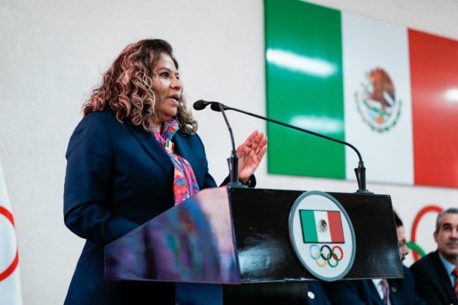 MARI JOSE REELECTA María José Marijose Alcalá, presidenta del COM Comité Olímpico Mexicano