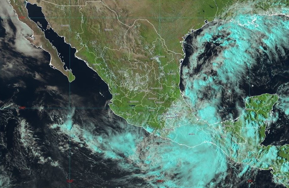 Once-E depresión tropical baja presión remanente lluvias