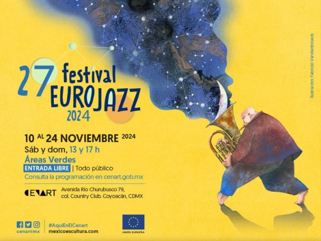 El Eurojazz llega las áreas verdes del Cenart con música de países europeos en tres fines de semana repletos de música y actividades.