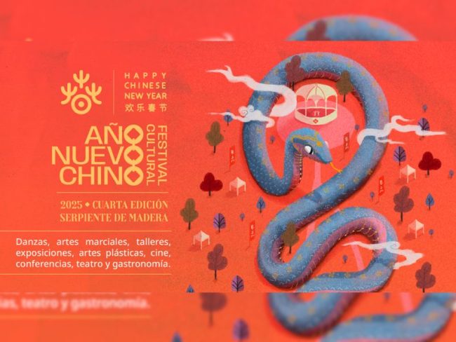 El Cenart celebra la llegada del Año Nuevo Chino, representado por “La Serpiente de Madera” con una serie de actividades culturales como la demostración de artes marciales, un teatro de sombras y música.
