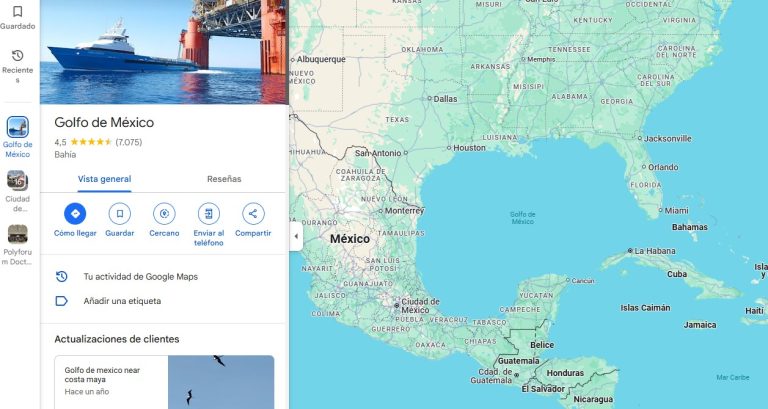 Golfo de México Google carta Sheinbaum