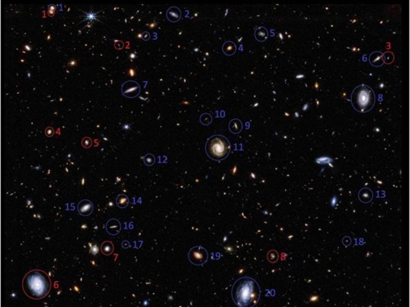 James Webb galaxias alteatoria rotación anomalía agujero negro