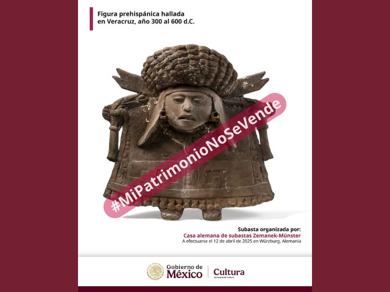 Subasta con patrimonio cultural mexicano en Alemania Subasta con patrimonio cultural mexicano en Alemania