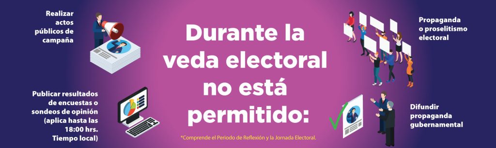 Veda electoral 1 de junio
