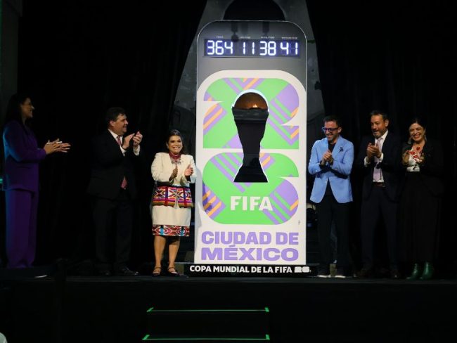 Encendió del reloj oficial del Mundial 2026