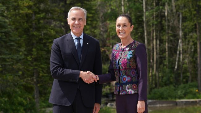 Mark Carney y Claudia Sheinbaum G7
