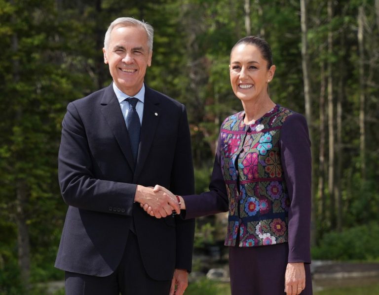 Mark Carney y Claudia Sheinbaum G7