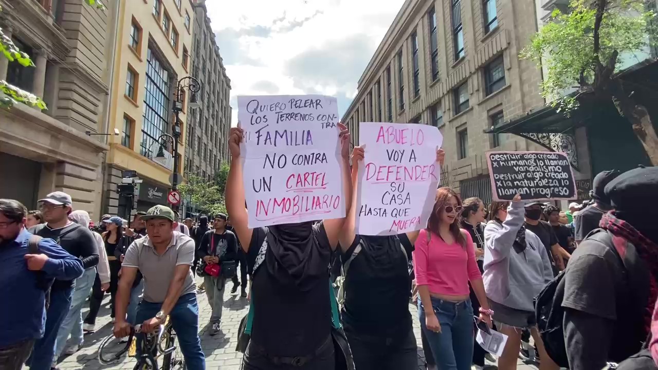 Marcha gentrificación CDMX
