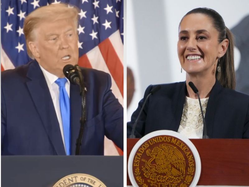 Claudia Sheinbaum y Donald Trump
