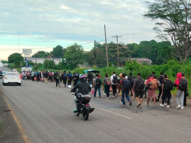 Caravana migrante Chiapas