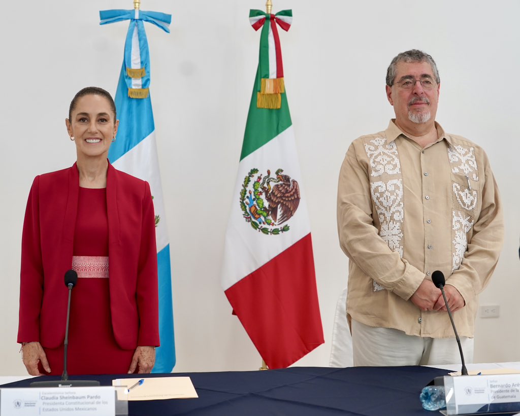 Sheinbaum y Arévalo - Guatemala