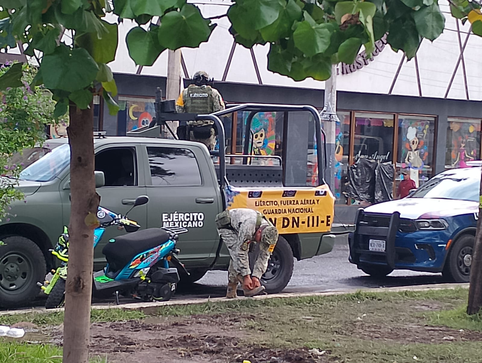 Imágenes del Plan DN-III-E en Nezahualcóyotl tras las lluvias