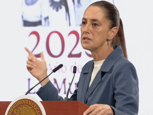 Presidenta Sheinbaum Pardo en la Mañanera del Pueblo