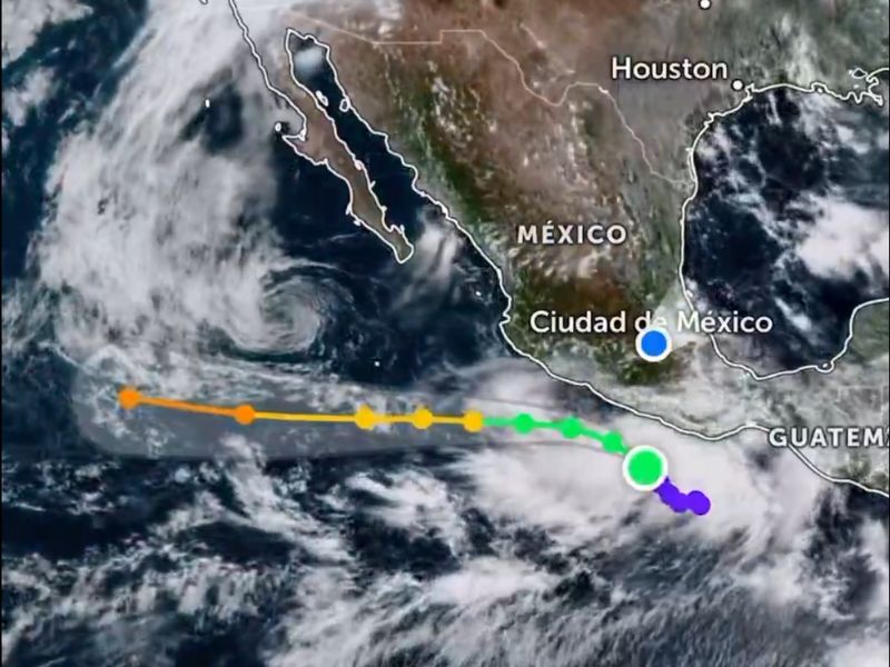 Tormenta Narda amenaza con intensas lluvias en Guerrero y Michoacán