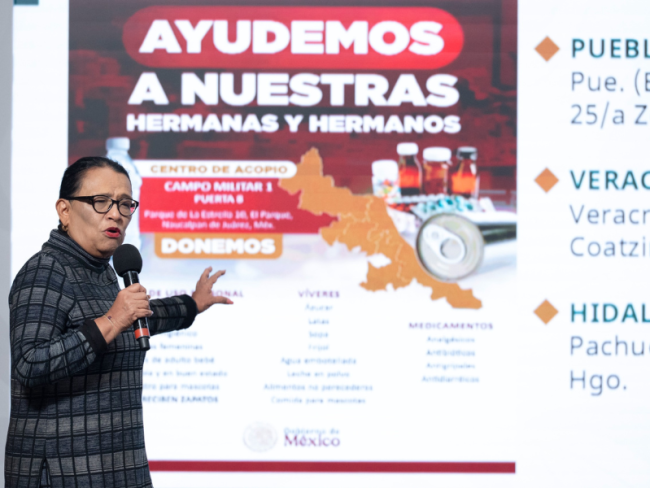 Rosa Icela Rodríguez destaca solidaridad de los estados ante afectaciones por lluvias