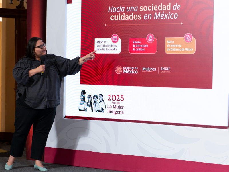 La secretaria de las Mujeres, Citlalli Hernández, afirma que el 75% de las labores de cuidado recaen en mujeres La secretaria de las Mujeres, Citlalli Hernández, afirma que el 75% de las labores de cuidado recaen en mujeresLa secretaria de las Mujeres, Citlalli Hernández, afirma que el 75% de las labores de cuidado recaen en mujeres