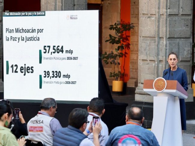12 ejes, más de 100 acciones así es el Plan de Paz y Justicia para Michoacán “No están solos” Sheinbaum