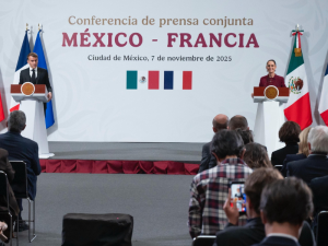 “El humanismo que usted defiende, yo lo comparto también”: Macron a Sheinbaum