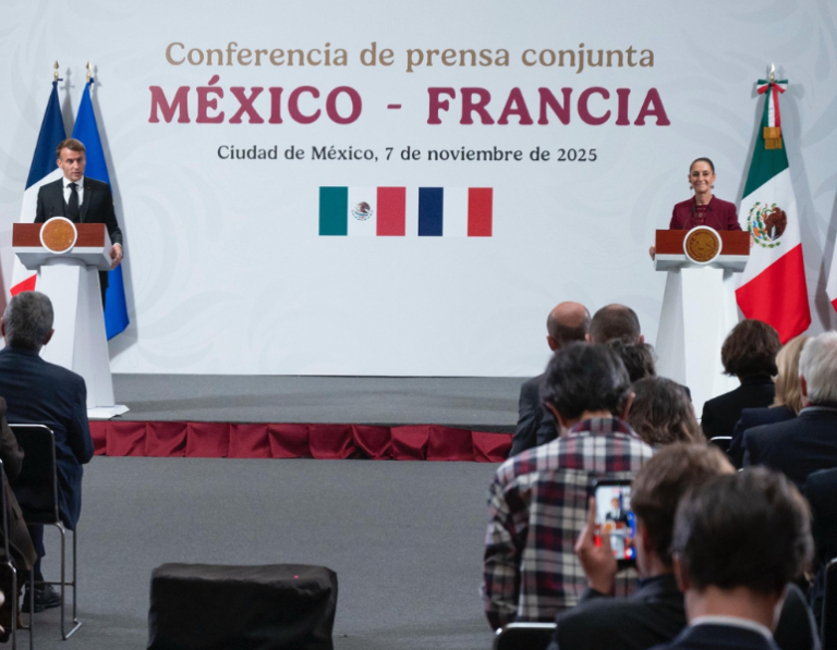 “El humanismo que usted defiende, yo lo comparto también”: Macron a Sheinbaum