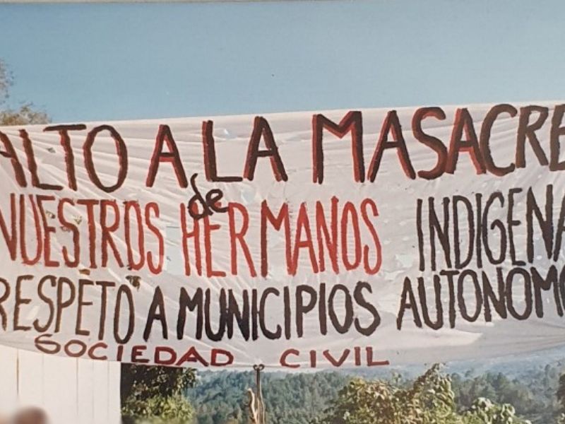 “Cada año conmemoramos los 45 mártires de Acteal como parte de nuestra construcción de la memoria, de la justicia y la verdad” Guadalupe Vázquez Luna