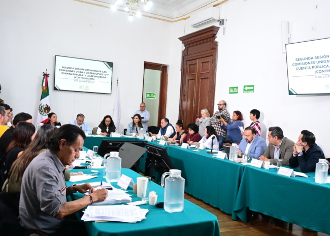 Comisiones unidas aprueban dictámenes del Paquete Económico 2026 en CDMX
