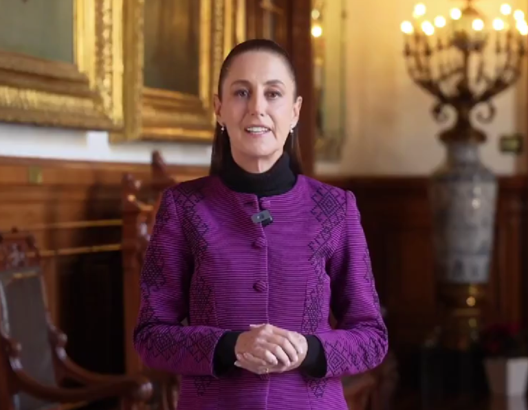 Claudia Sheinbaum envía mensaje de fin de año y reafirma su compromiso con México en 2026