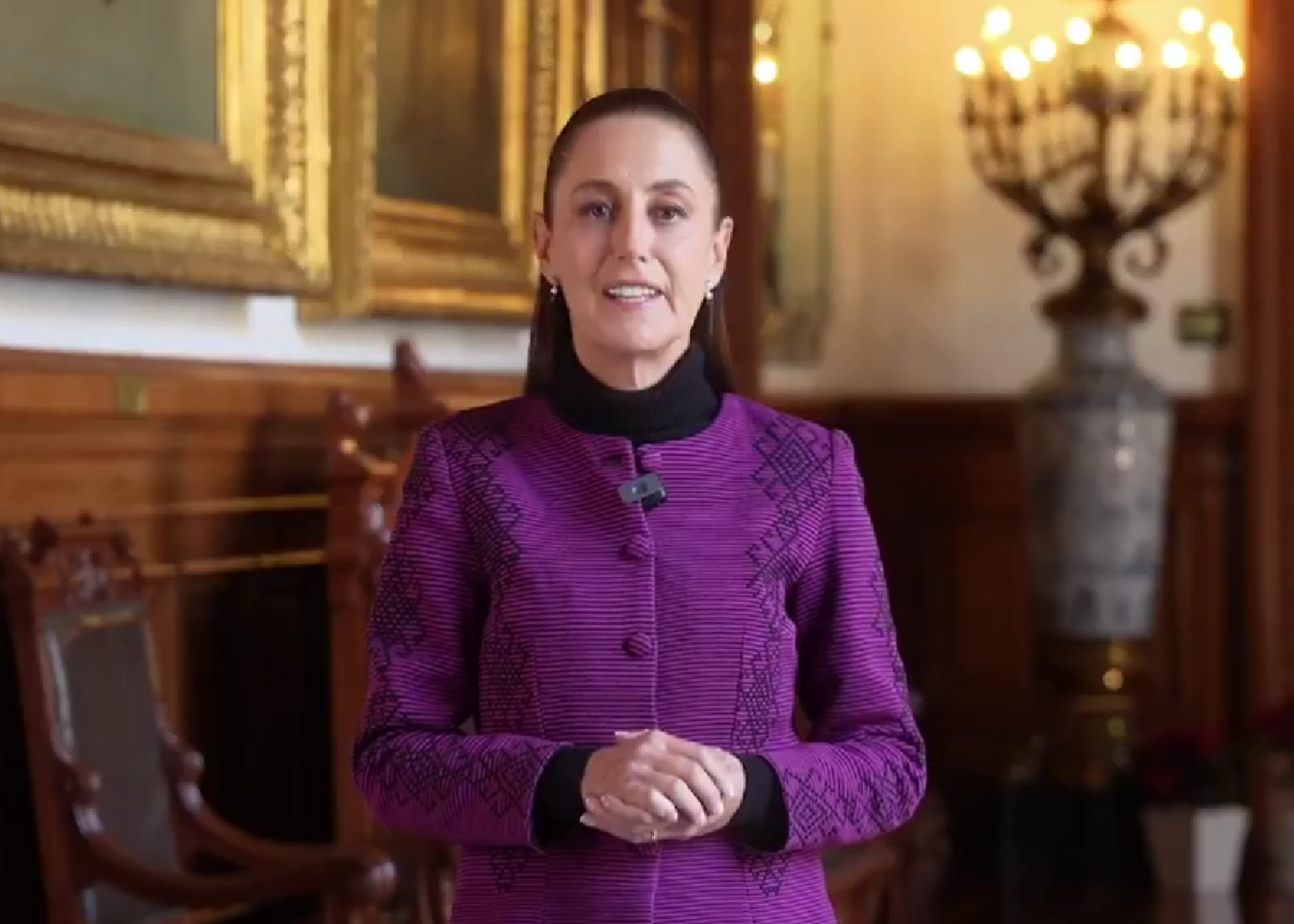 Claudia Sheinbaum envía mensaje de fin de año y reafirma su compromiso con México en 2026