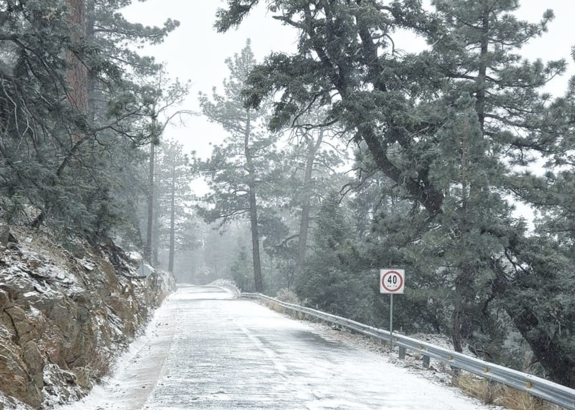 Frente frío núm. 24 aumenta probabilidad de caída de nieve o aguanieve en la sierra de Baja California