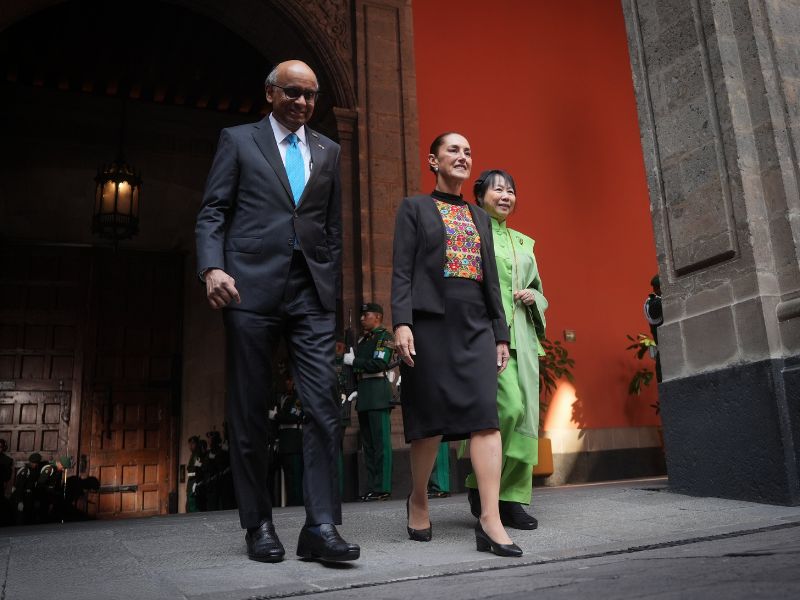 Sheinbaum recibe al presidente de Singapur, Tharman Shanmugaratnam, en Palacio Nacional Sheinbaum recibe al presidente de Singapur, Tharman Shanmugaratnam, en Palacio Nacional