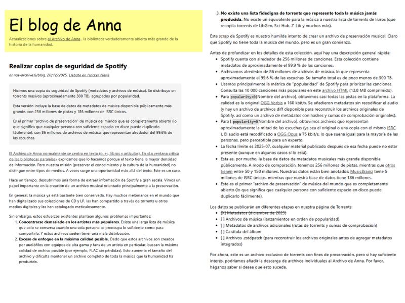 Photo: Official page of Anna's Archive