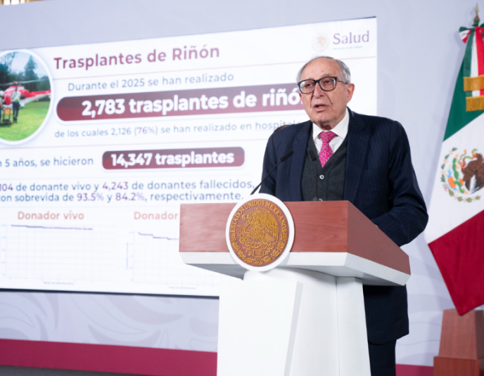 Trasplantes de órganos incrementan en México; 76% se realizan en hospitales públicos