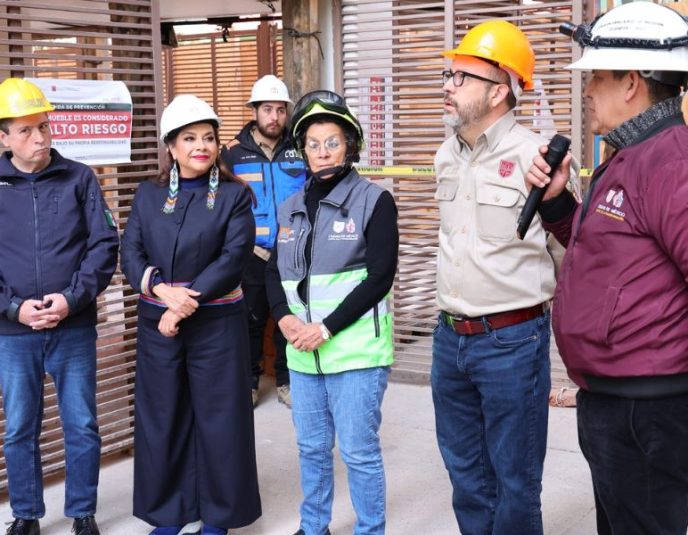 Brugada anuncia inversión de 18 mdp para reconstruir edificio afectado por explosión en Coyoacán