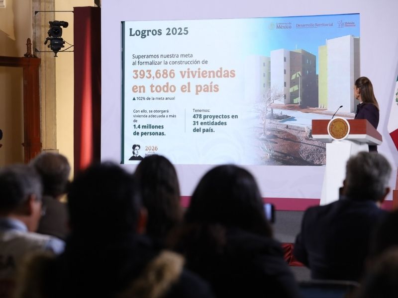 Más de 8 millones de familias beneficiadas con una vivienda social, anuncia Sheinbaum