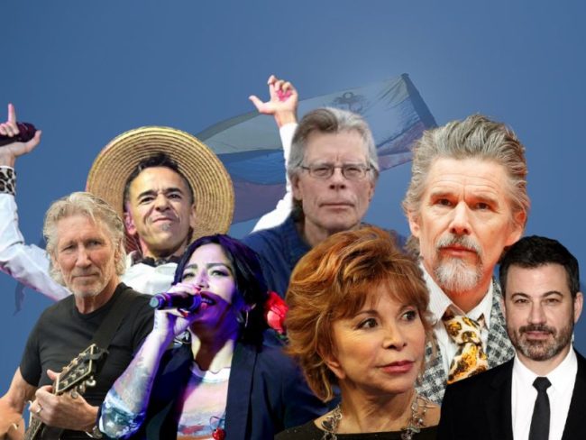 La intervención Estados Unidos a Venezuela: Isabel Allende, Stephen King, Roger Waters, Rubén Albarrán, Ethan Hawke y Jimmy Kimmel